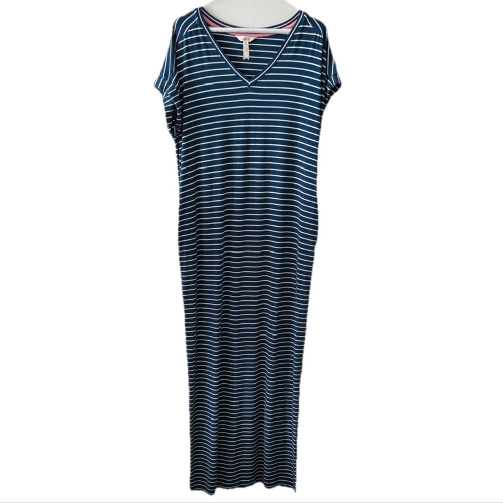 Matilda Jane Brilliant Daydream Set Sail Maxi Jersey Dress Small Nautical Stripe